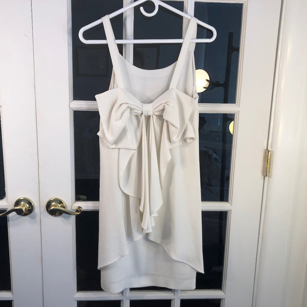 Club Monaco Davie Bow Dress, White